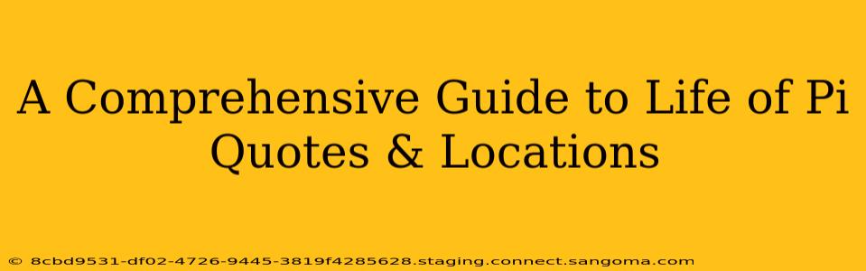 A Comprehensive Guide to Life of Pi Quotes & Locations