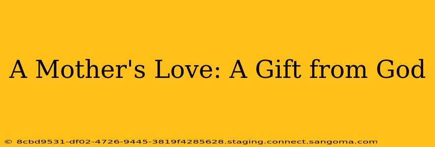 A Mother's Love: A Gift from God