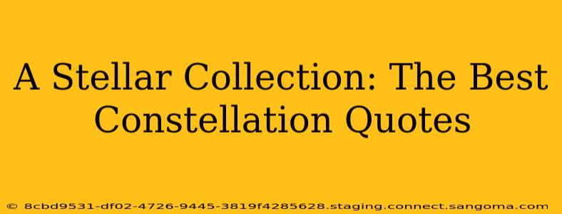 A Stellar Collection: The Best Constellation Quotes