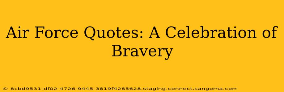 Air Force Quotes: A Celebration of Bravery