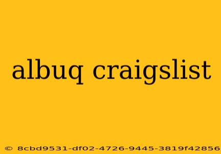 albuq craigslist
