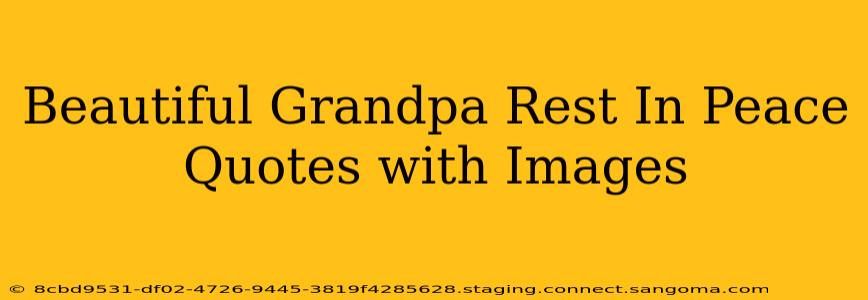 Beautiful Grandpa Rest In Peace Quotes with Images