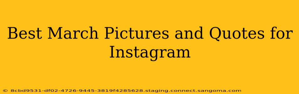 Best March Pictures and Quotes for Instagram