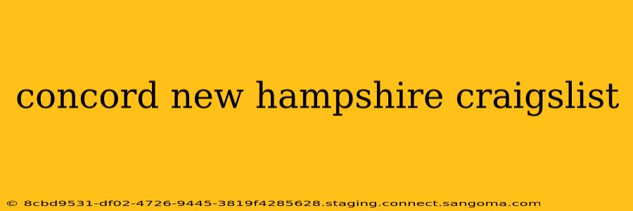 concord new hampshire craigslist