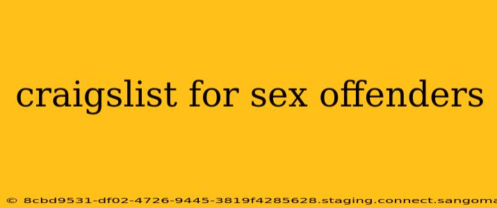craigslist for sex offenders