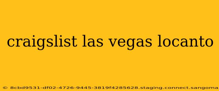 craigslist las vegas locanto