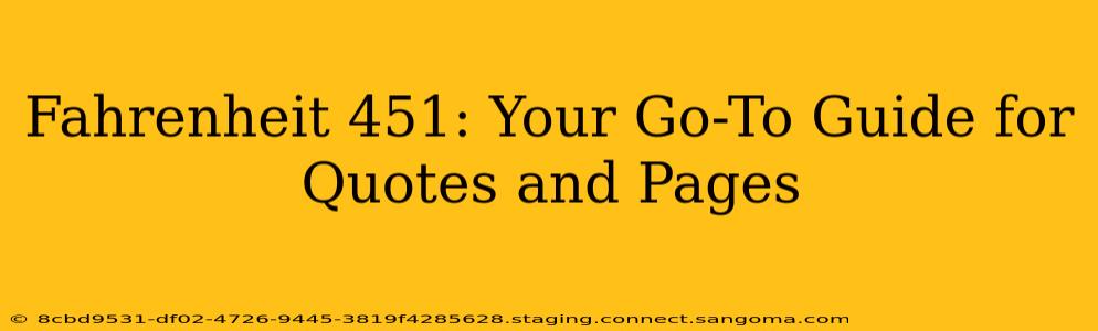 Fahrenheit 451: Your Go-To Guide for Quotes and Pages