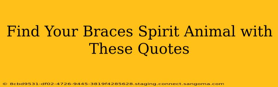 Find Your Braces Spirit Animal with These Quotes