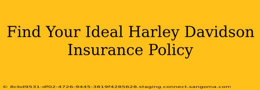 Find Your Ideal Harley Davidson Insurance Policy