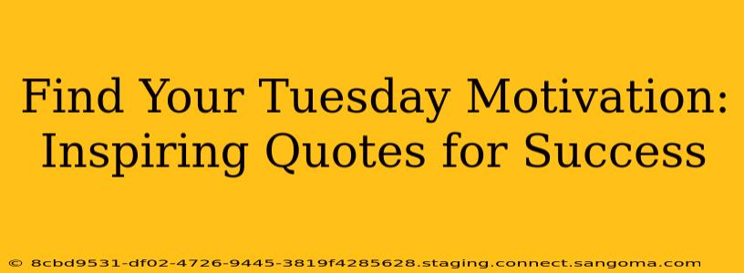 Find Your Tuesday Motivation: Inspiring Quotes for Success