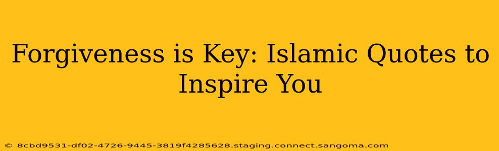 Forgiveness is Key: Islamic Quotes to Inspire You