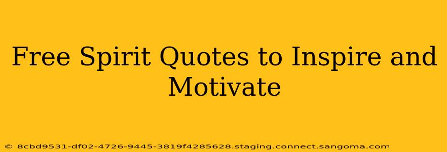 Free Spirit Quotes to Inspire and Motivate