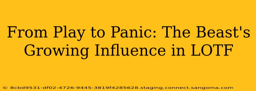 From Play to Panic: The Beast's Growing Influence in LOTF