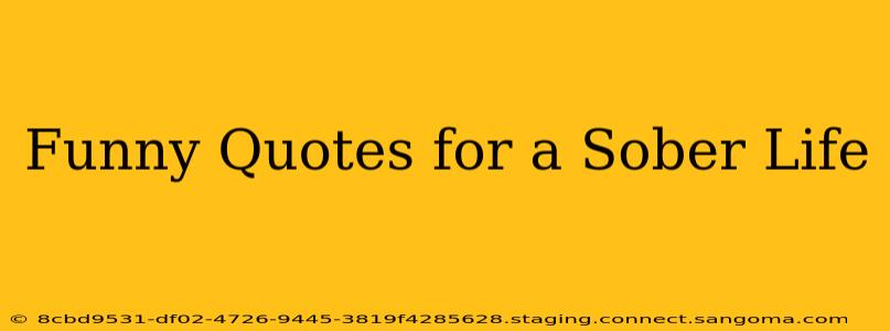 Funny Quotes for a Sober Life