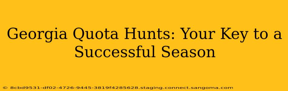 Georgia Quota Hunts: Your Key to a Successful Season