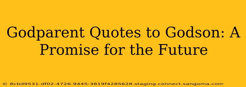 Godparent Quotes to Godson: A Promise for the Future