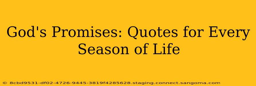 God's Promises: Quotes for Every Season of Life
