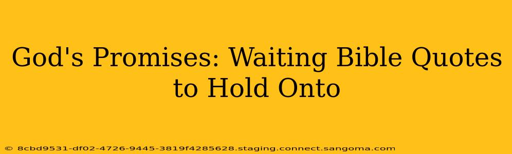 God's Promises: Waiting Bible Quotes to Hold Onto