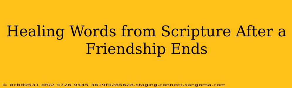 Healing Words from Scripture After a Friendship Ends