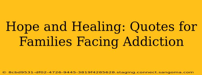 Hope and Healing: Quotes for Families Facing Addiction