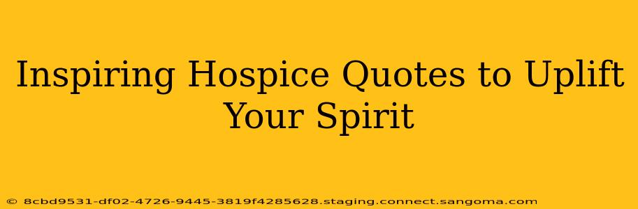 Inspiring Hospice Quotes to Uplift Your Spirit