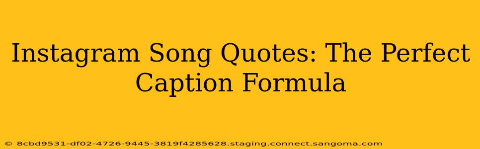 Instagram Song Quotes: The Perfect Caption Formula
