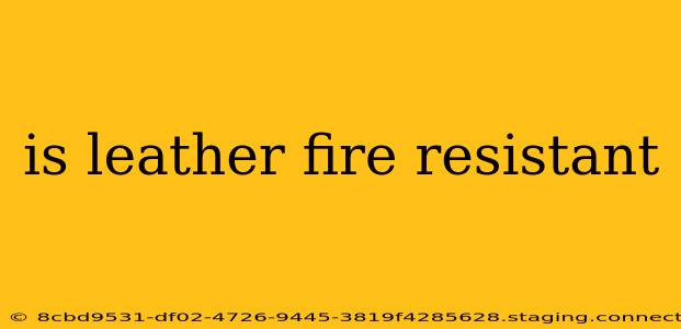 is leather fire resistant