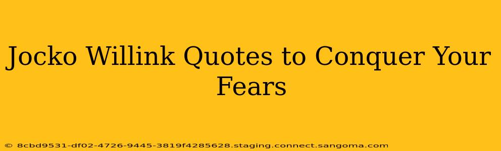 Jocko Willink Quotes to Conquer Your Fears