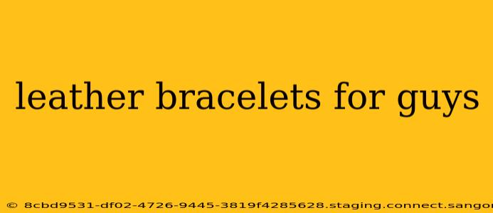 leather bracelets for guys