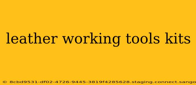 leather working tools kits