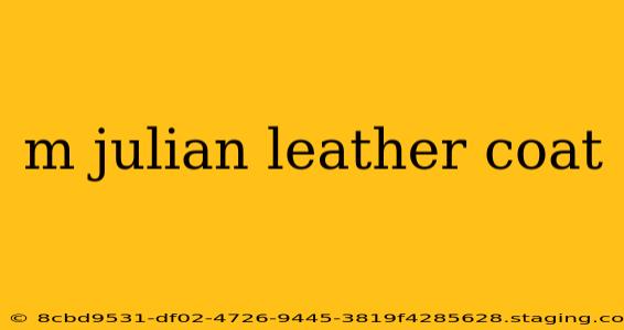 m julian leather coat