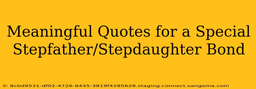 Meaningful Quotes for a Special Stepfather/Stepdaughter Bond