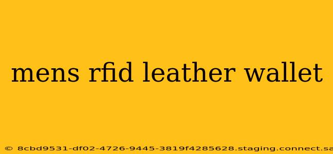 mens rfid leather wallet