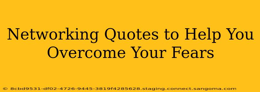 Networking Quotes to Help You Overcome Your Fears