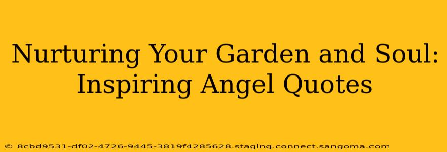 Nurturing Your Garden and Soul: Inspiring Angel Quotes