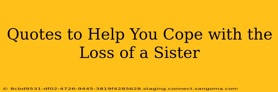 Quotes to Help You Cope with the Loss of a Sister