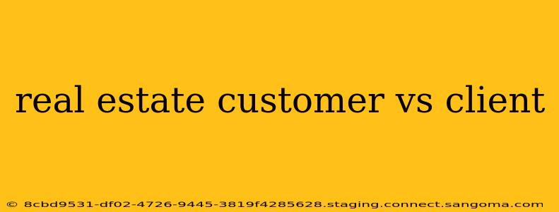 real estate customer vs client