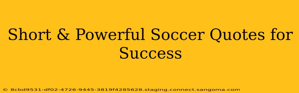 Short & Powerful Soccer Quotes for Success