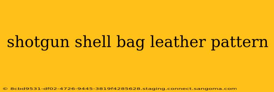 shotgun shell bag leather pattern