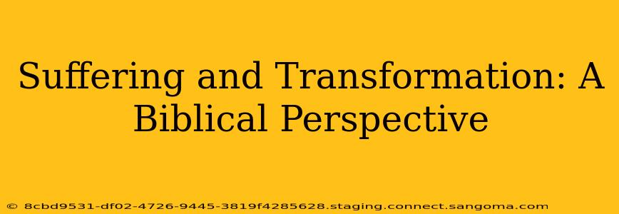 Suffering and Transformation: A Biblical Perspective