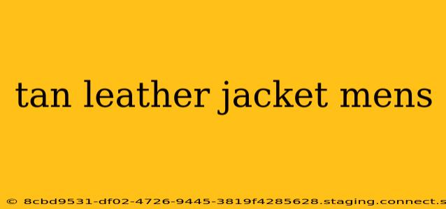 tan leather jacket mens