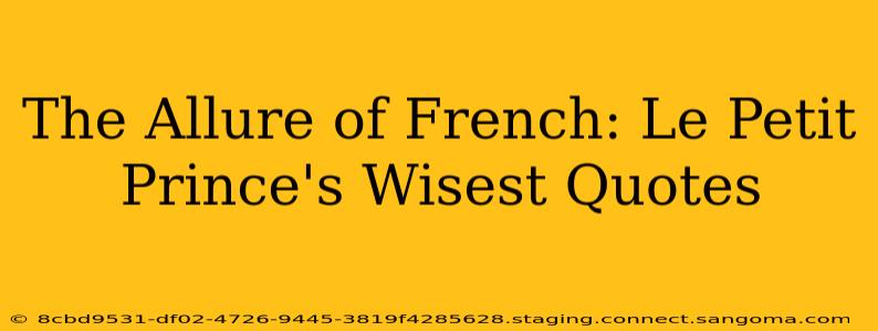 The Allure of French: Le Petit Prince's Wisest Quotes