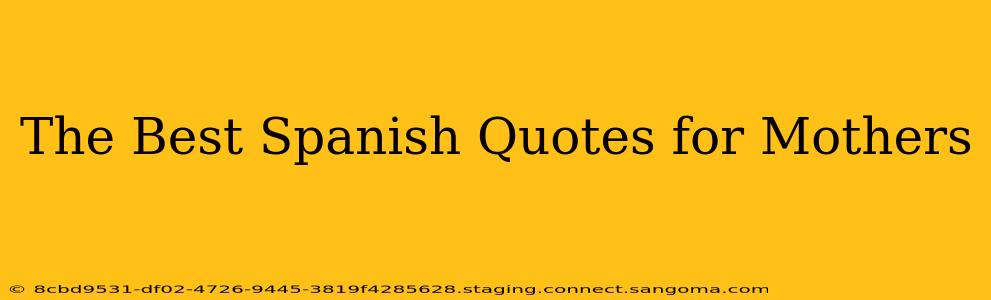 The Best Spanish Quotes for Mothers