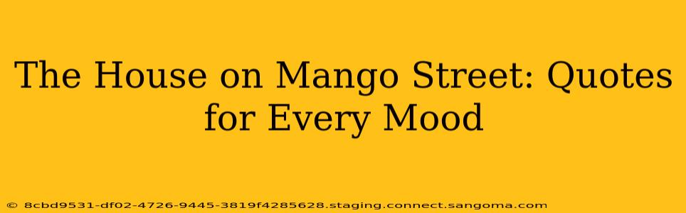 The House on Mango Street: Quotes for Every Mood