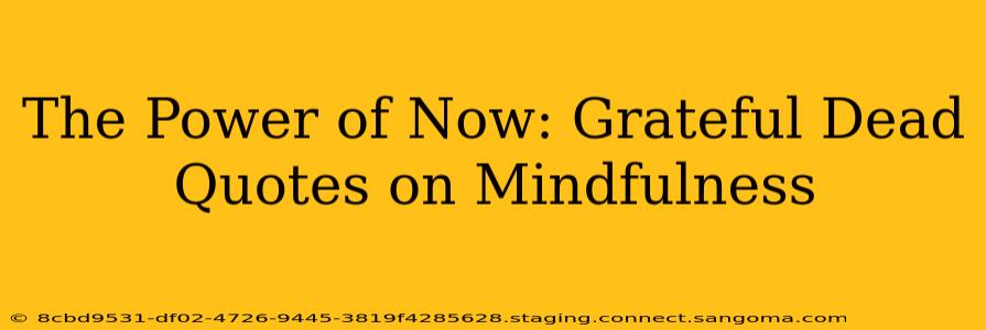 The Power of Now: Grateful Dead Quotes on Mindfulness