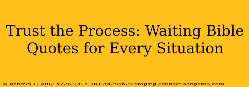 Trust the Process: Waiting Bible Quotes for Every Situation