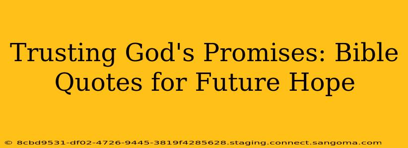 Trusting God's Promises: Bible Quotes for Future Hope