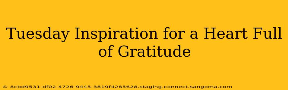 Tuesday Inspiration for a Heart Full of Gratitude