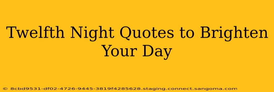 Twelfth Night Quotes to Brighten Your Day