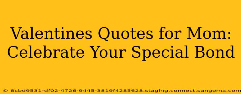 Valentines Quotes for Mom: Celebrate Your Special Bond